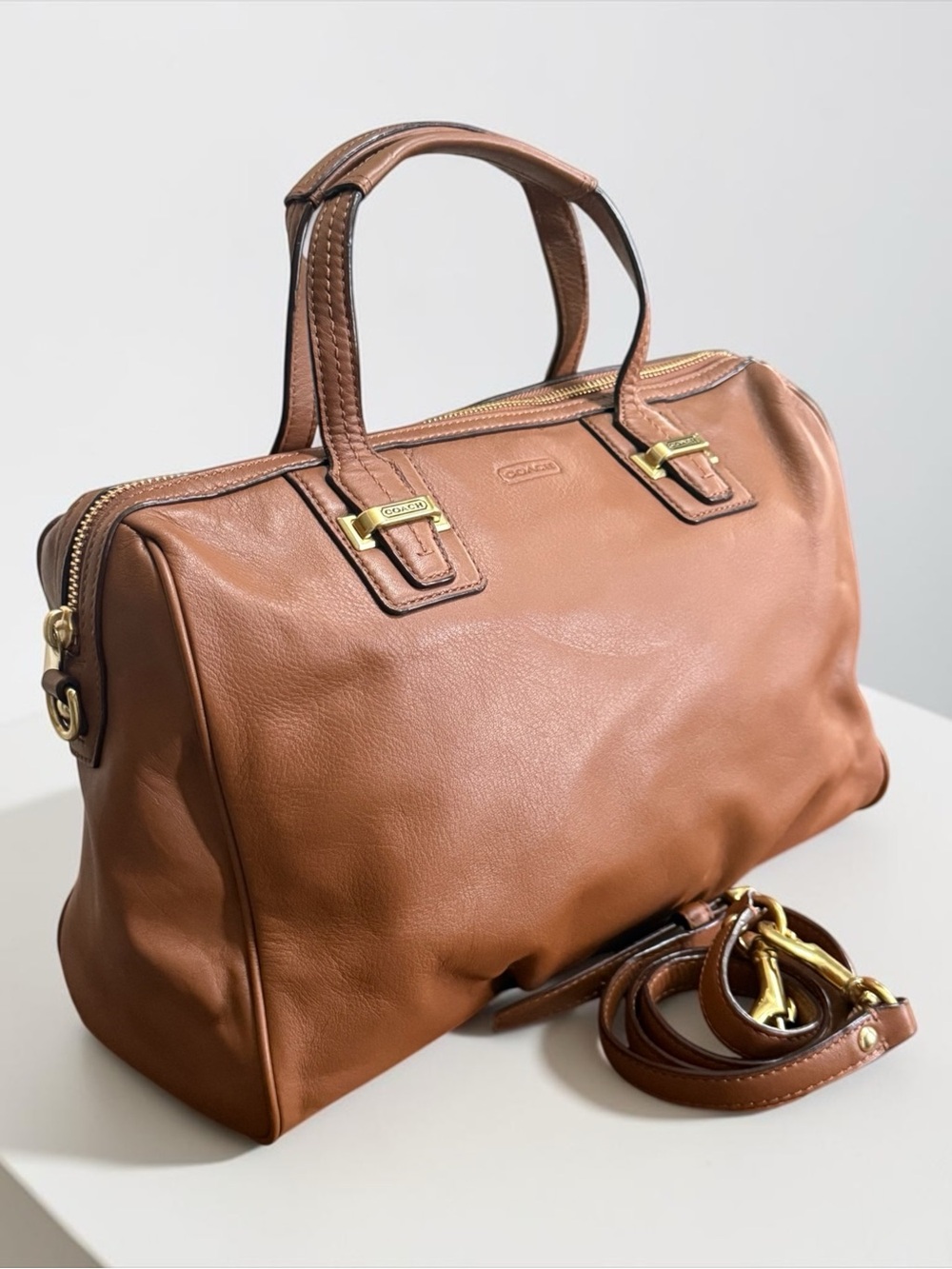 Authentic Coach Legacy Mini Tanner Leather Satchel Shoulder Crossbody! EUC!! - Picture 3 of 16